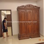 Jual Lemari  Pakaian Jati  Rahwana  3 Pintu Terbaru Harga Murah