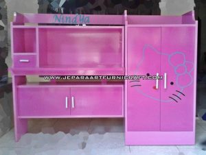 Jual Meja Lemari  Belajar Anak Hello  Kitty  Terbaru Murah