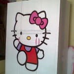 Lemari Pakaian Minimalis Hello Kitty