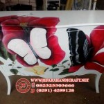 Meja Buffet Commode Painting