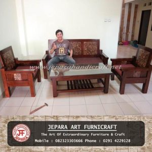 Jual Furniture Kursi  Tamu  Minimalis  Antik Jati Jepara