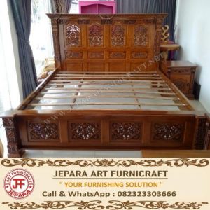 Jual Tempat Tidur  Jati  Gebyok Ukir Jepara Terbaru Murah