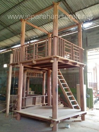 Jual Gazebo Tingkat Minimalis Kayu Kelapa Sulawesi  Murah