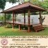 Gazebo Minimalis Kayu Kelapa 3 x 7 Meter