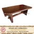 Meja Makan Trembesi Solid Wood 2X1 Meter Murah
