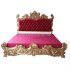 Tempat Tidur Classic Baroque Red Velvet