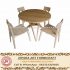 Set Kursi Makan Minimalis Cafe Yama