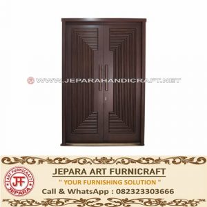 Jual Pintu  Kupu  Tarung  Minimalis  Jati  Amira Terbaru Murah