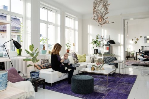 gambar Desain Interior Ruang Tamu Scandinavian Style