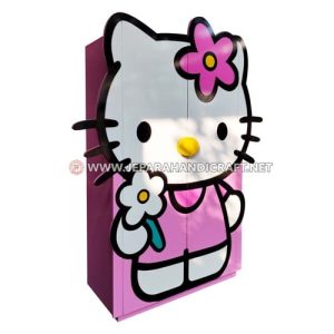 Jual Lemari Anak Karakter Hello Kitty 2 Pintu Jepara Murah