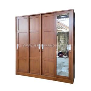 Jual Lemari Pakaian Sliding 4 Pintu Kaca Berkualitas