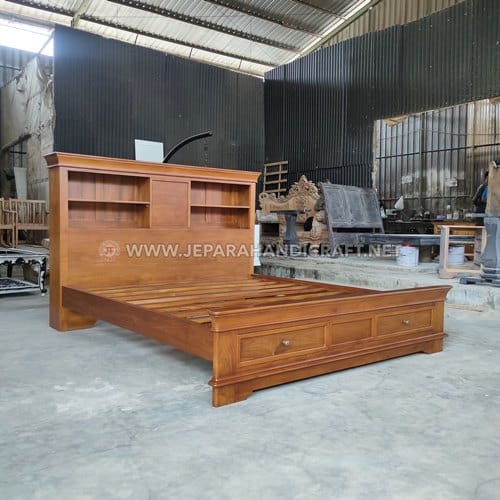 Jual Tempat Tidur Jati Minimalis Hadeva Terbaru