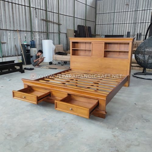 Jual Tempat Tidur Jati Minimalis Hadeva Bergaransi