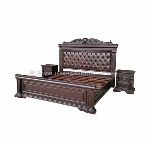 Jual Tempat Tidur Jati Ukir Klasik Augusta Berkualitas