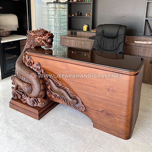 Beli Meja Kantor Relief Naga Terbaru