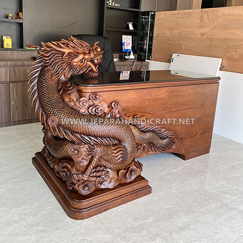 Beli Meja Kantor Relief Naga Berkualitas