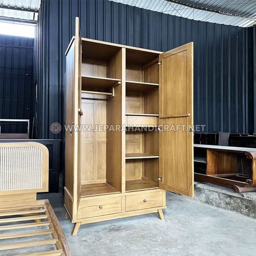 Jual Lemari Pakaian Minimalis Rotan Herline Terpercaya